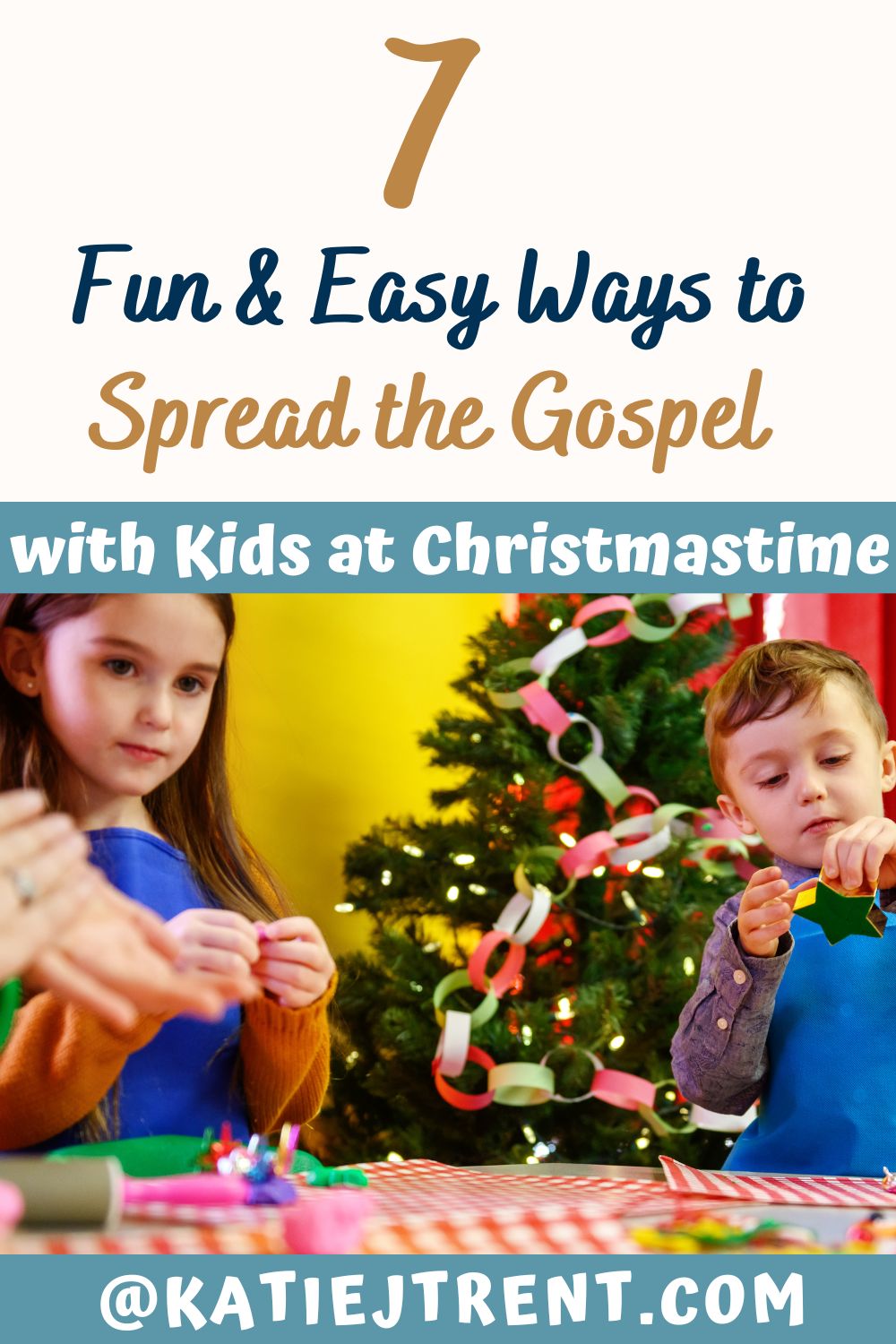 Discover 7 simple yet meaningful ways to spread the Gospel of Jesus with your kids during the holiday season. 